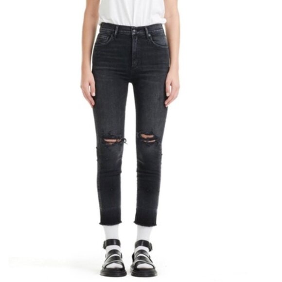 Agolde Denim - Agolde Ruby High Rise Crop Let Down Jeans Size 27